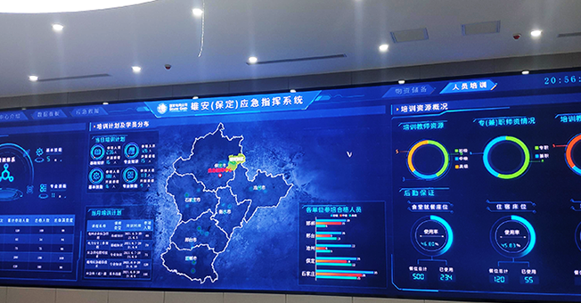 河北保定雄安应急指挥中心 1.53 小间距 LED 显示屏控制系统项目
